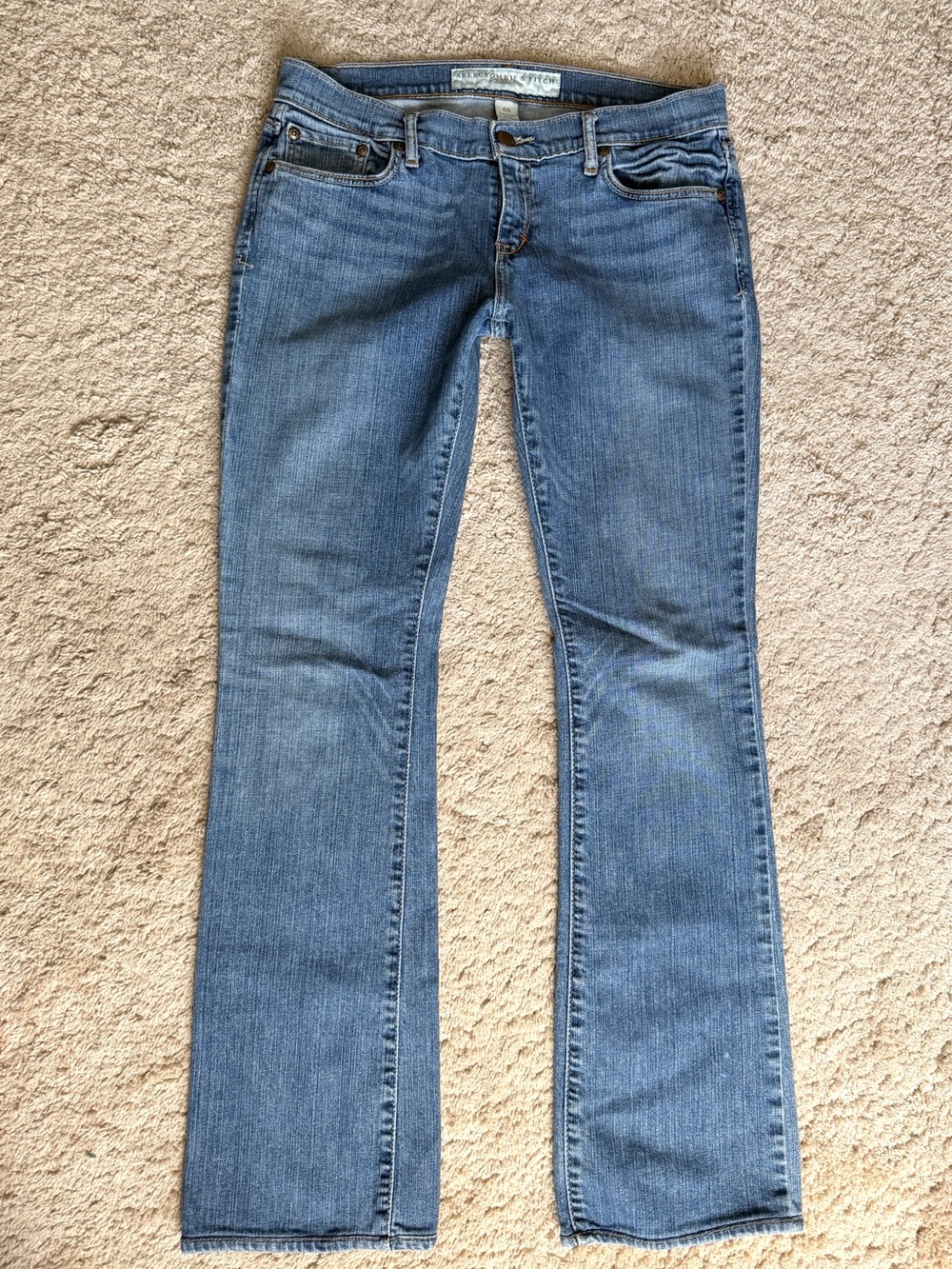 Vintage Abercrombie & Fitch Y2K 90s Emma Low Rise Bootcut Jeans Size 6 6S Boot - Picture 8 of 8